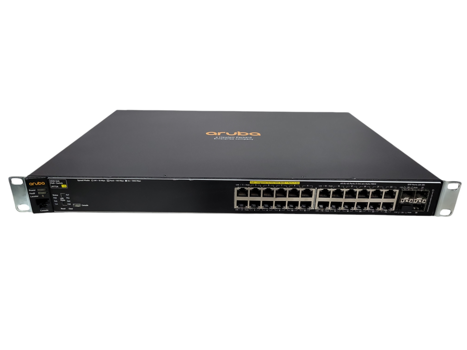 HPE Aruba 2530-24G PoE+ 24-Port Gigabit Ethernet Switch J9773A !