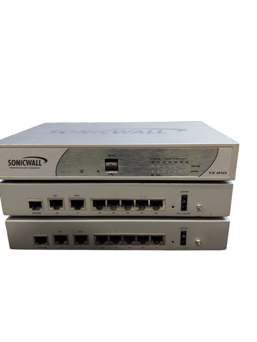 LOT of 7x SONICWALL NETWORK SECURITY APPLIANCE - Read Description
