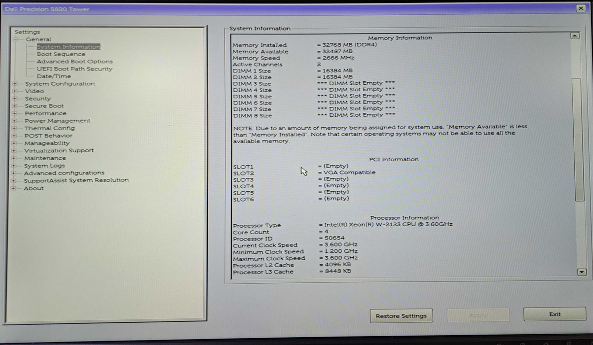 Dell Precision 5820 | Xeon W-2123 @3.60GHz, 32GB DDR4, Quadro P4000, 950W )