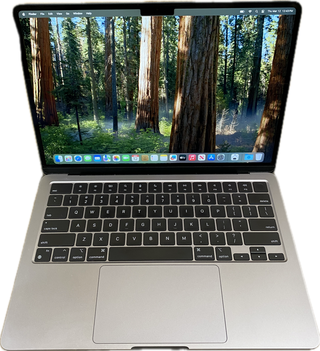 Apple MacBook Air 13 M2 2022  Space Gray 8GB RAM 256GB SSD No Power Adapter
