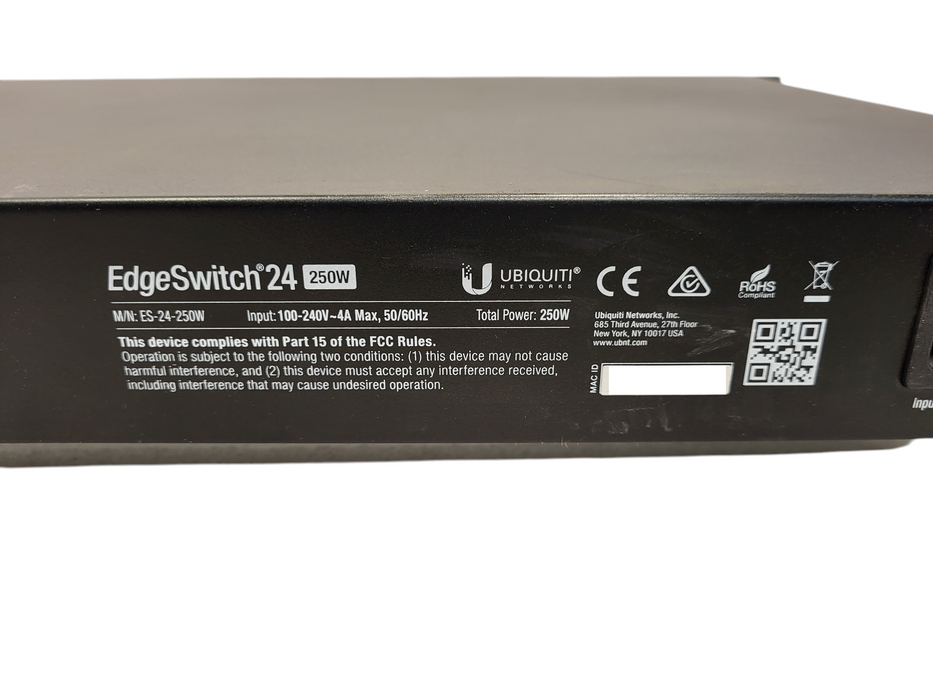 Ubiquiti | EdgeSwitch 24 | ES-24-500W | 24 Port Managed Gigabit Switch READ $