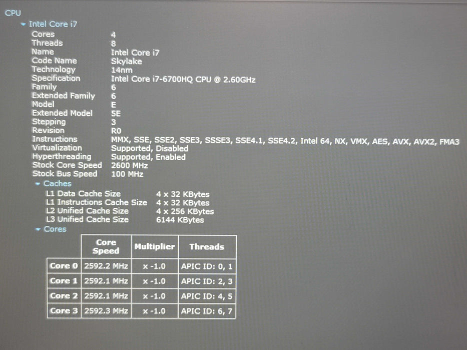 Lenovo ThinkPad P50 i7-6700HQ 16GB RAM Quadro M1000 256GB SSD  β Lap200