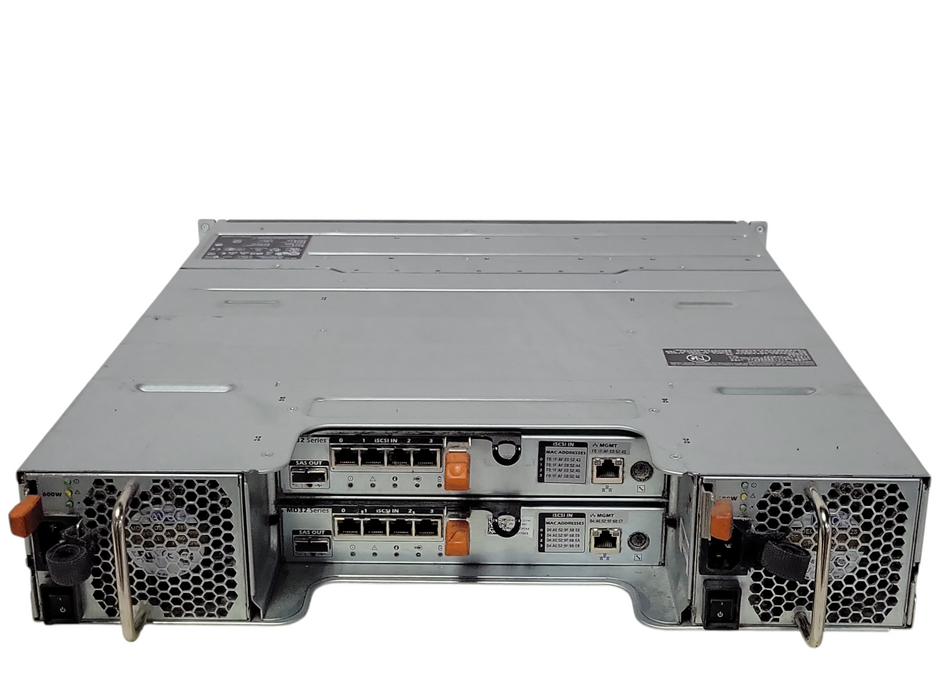 Dell MD3220i 24X2.5 HDD Bay Enclosure Array w/ 2x PSU, 2x MD32 Series contr _