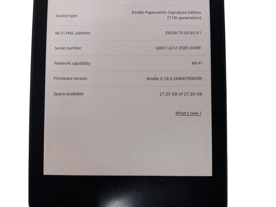 Kindle Paperwhite Signature Edition (11th Gen) - 32GB - Black
