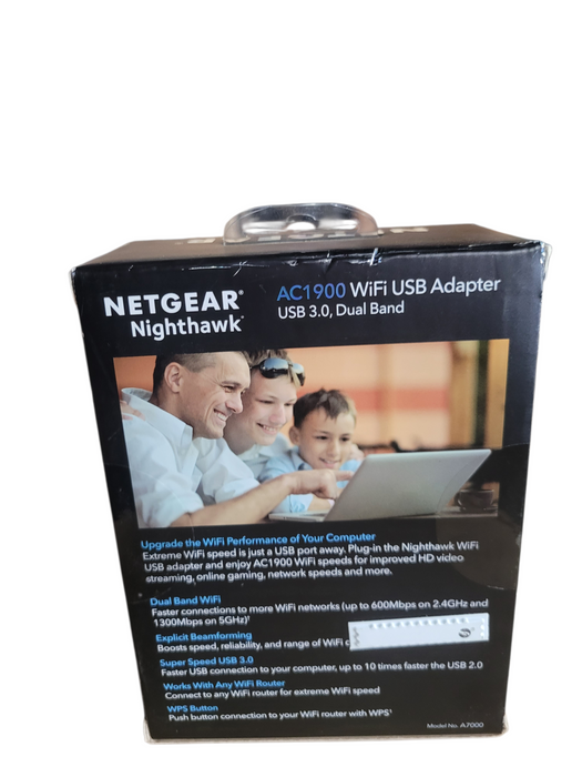 NETGEAR Nighthawk Dual-Band USB 3.0 Adapter AC1900 A7000