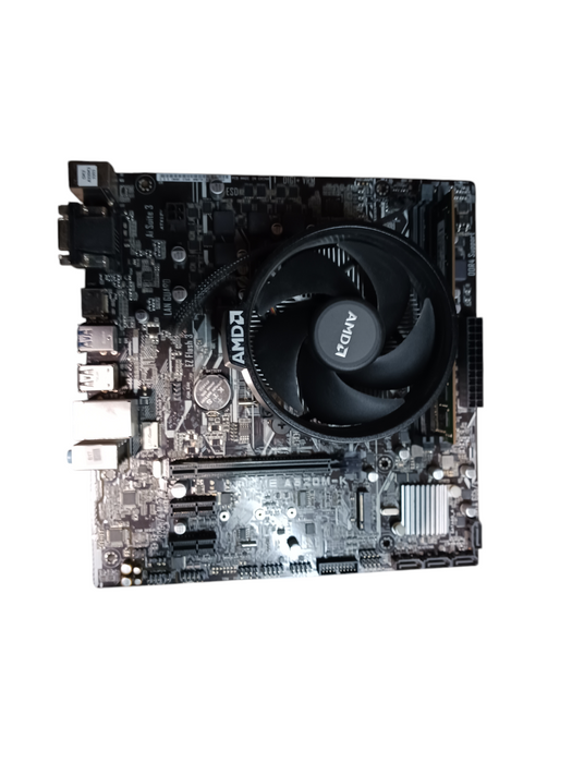 Asus Prime A320M-K Motherboard & AMD Ryzen 5 1500X 8GB DDR4 No I/O Shield