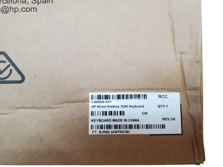 Lot 4x NEW - HP Wired Desktop 320K Keyboard - L96909-001
