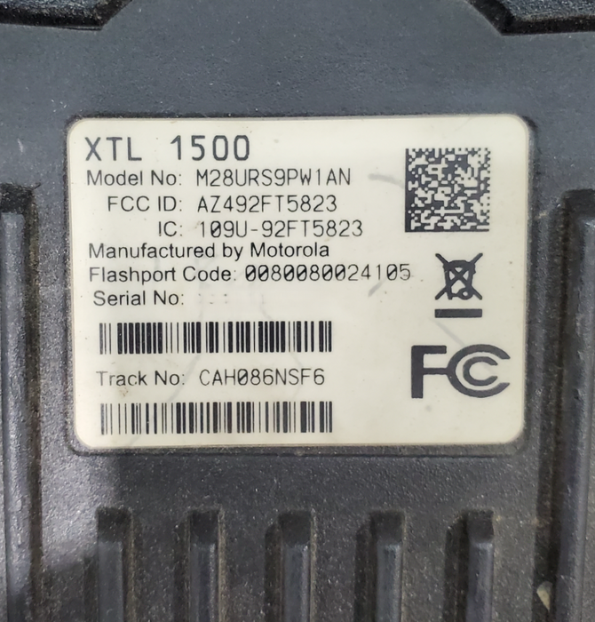 Motorola XTL1500 Mobile Radio - M28URS9PW1AN *READ* Q