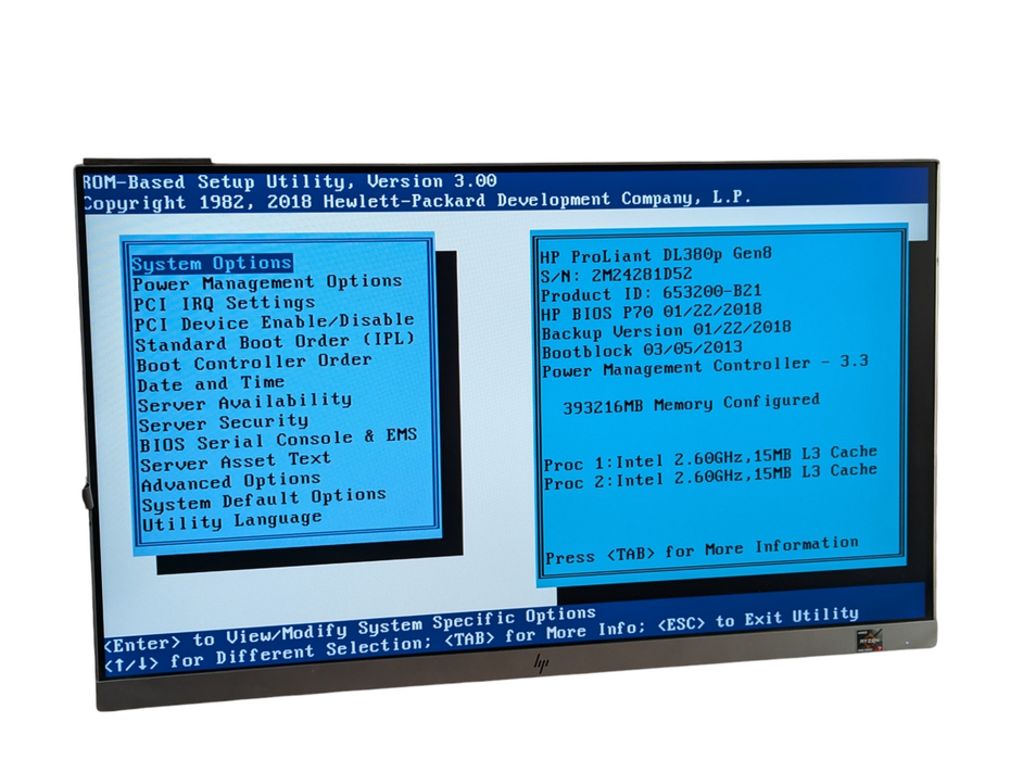 HP Proliant DL380p Gen8 2U 2x Intel Xeon E5-2630 v2 @ 2.60Ghz 384GB RAM  -