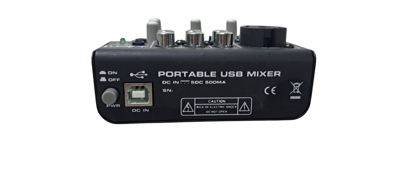 Talent MIX-R Mini Portable 3-Channel Mixer with USB Audio In