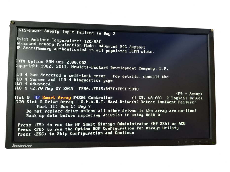 HP ProLiant DL380p Gen8 2U Xeon E5-2640 v2 32GB P420i 2x750W PSU