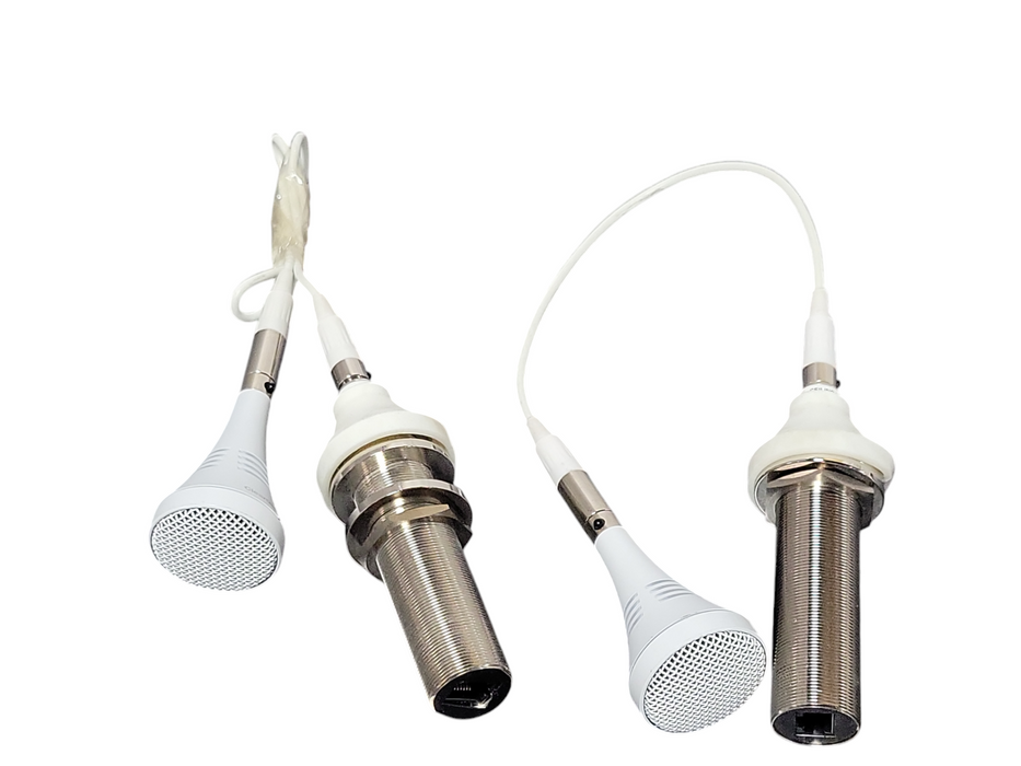 Lot of 2x ClearOne Ceiling microphone 860-001-013-W, READ _