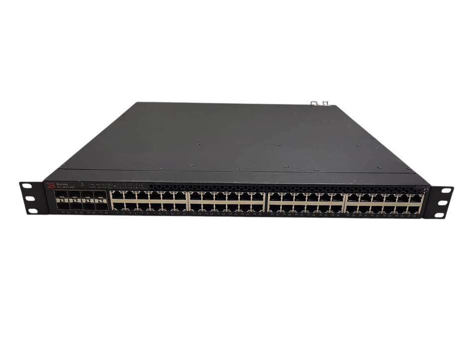 Brocade ICX6610-48P-E | 48-Port Gigabit PoE Network Switch | 8x SFP $