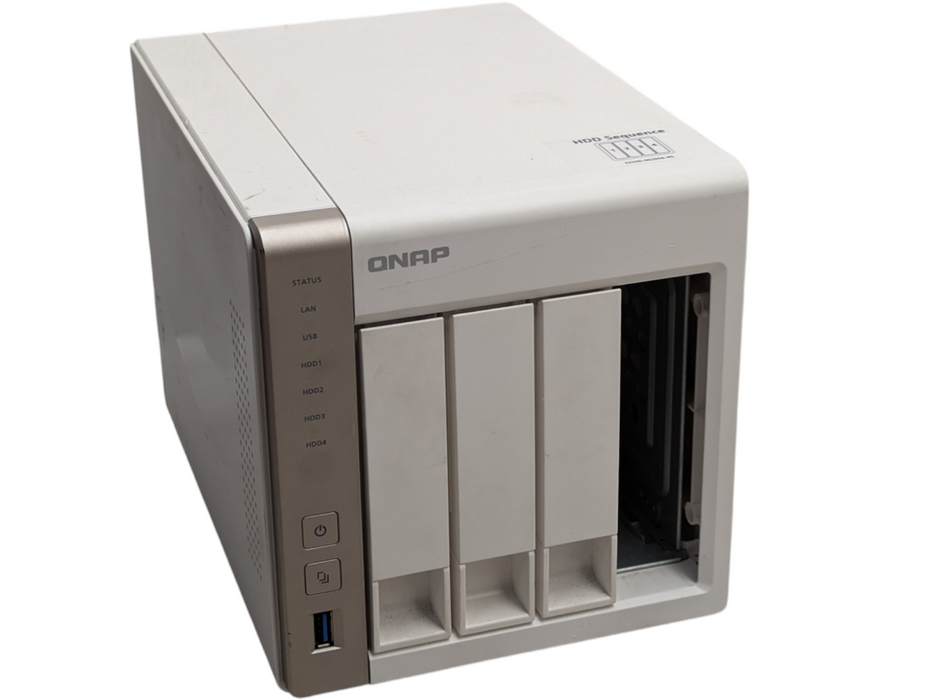 QNAP TS-451 4 Bay Network Attached Storage with 2x 4TB HDD installed -