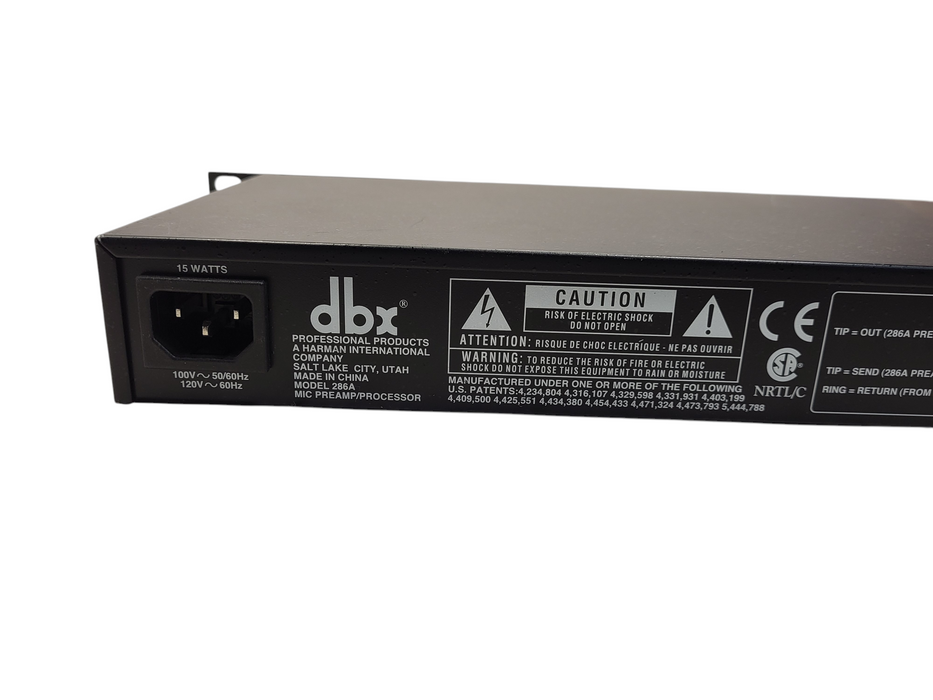 DBX 286A Mic Preamp Processor Rack Mount $