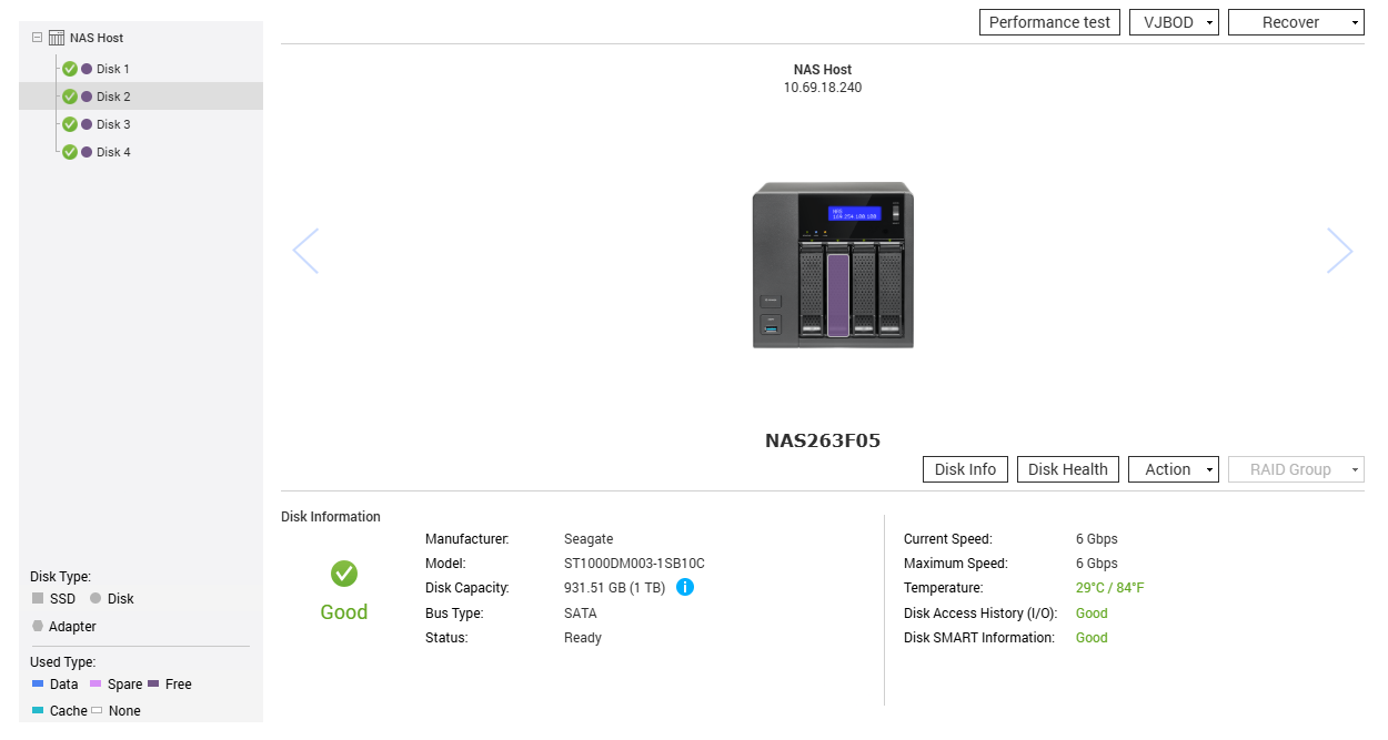 QNAP TS-453A 4-Bay NAS, Celeron N3160 1.60GHz, 4GB RAM w/ 4x1TB HDDs