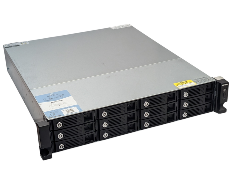 QNAP TVS-1271U-RP 12 Bay High Performance NAS with 3x 4TB HDDs - -