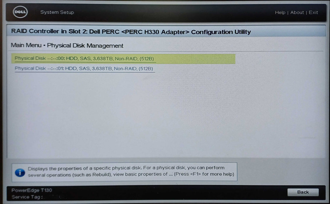 Dell PowerEdge T130, Xeon E3-1230v5, 16GB DDR4, 2x4TB SAS, H330