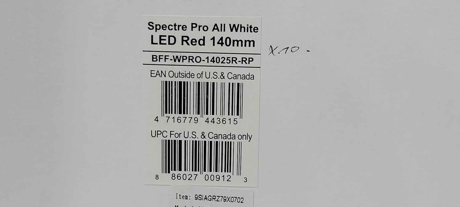 Lot of 10x New Spectra Pro all white LED 140mm BFF-WPRO-14025 Series Q_