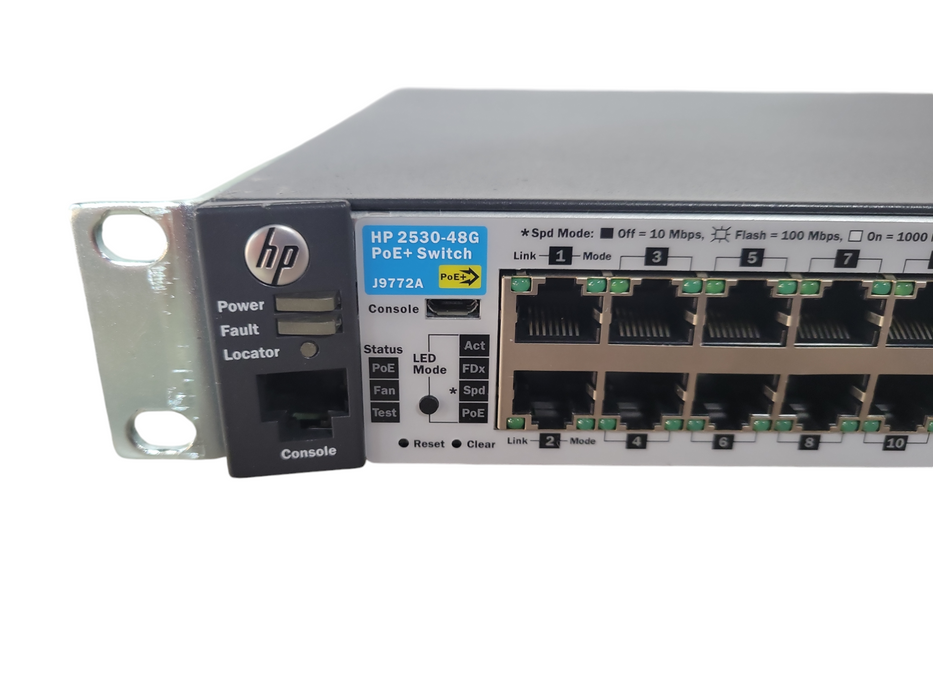 HP 2530-48G PoE+ J9772A 48 Port Gigabit PoE+ 4x SFP Network Switch !