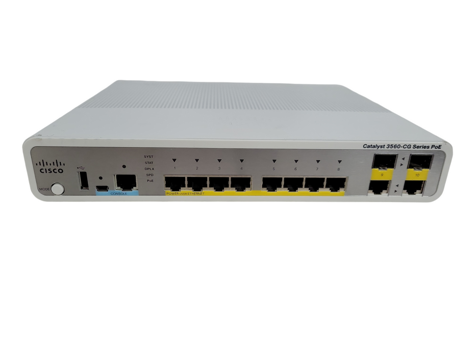 Cisco WS-C3560CG-8PC-S 8 Port Catalyst 3560-CG Series PoE Ethernet Switch !