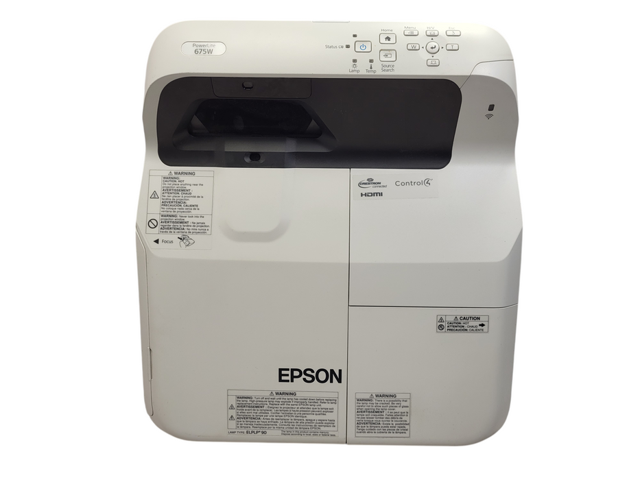 Epson PowerLite 675W 3200 ANSI Lumens 3LCD Projector Lamp hour: 1007h No remote Q$