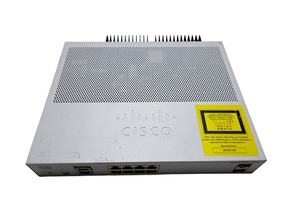 Cisco WS-C2960L-8PS-LL | 8-Port Gigabit PoE+ 2x SFP Silent Managed Switch