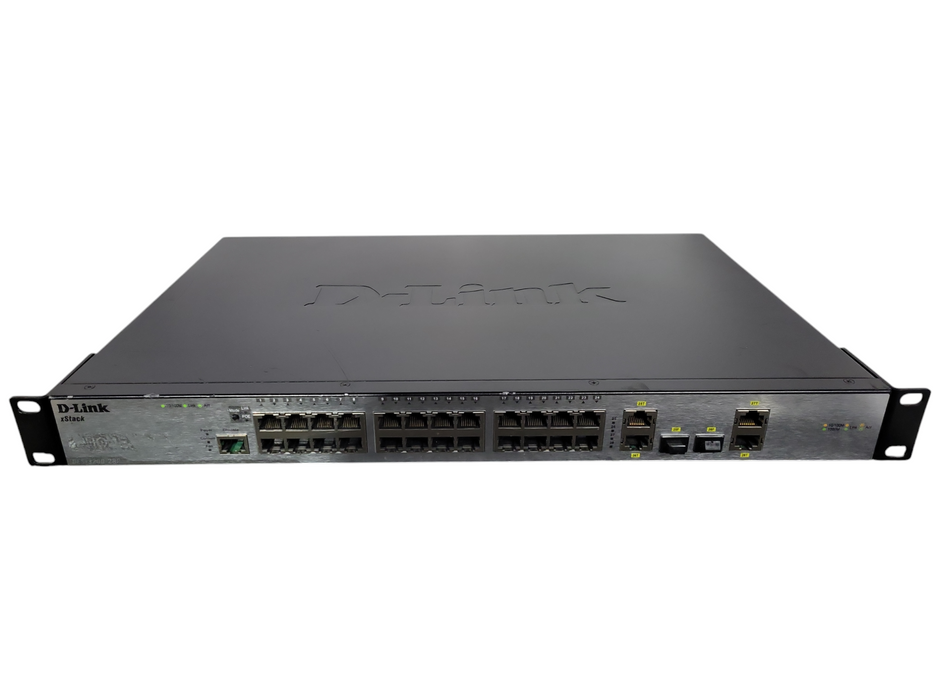 D-Link Switch 24 Port 10/100 (24X PoE) + 2 x Giga ports + 2 Combo SFP/Giga !