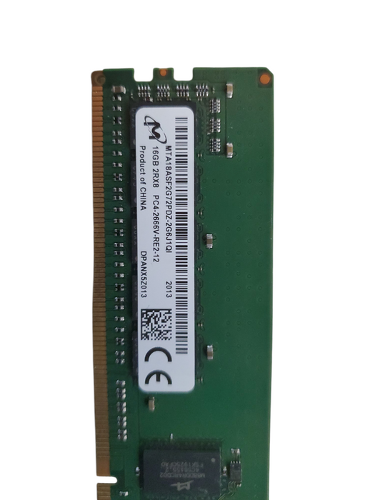 Micron 16GB 2Rx8 DDR4 PC4-2666V-RE2-12 Server RAM MTA18ASF2G72PDZ Q