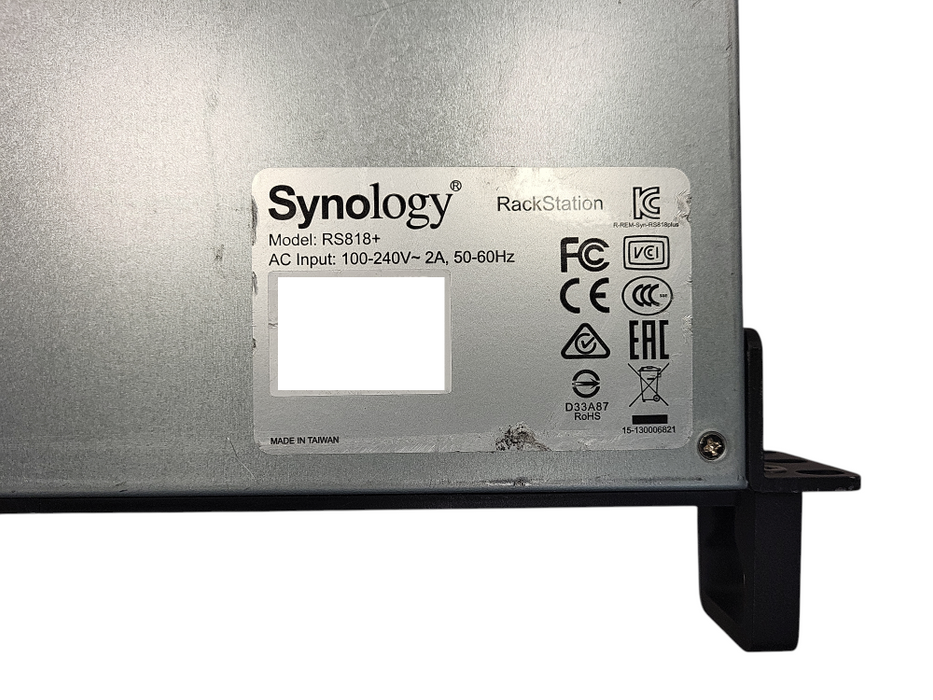 Synology RackStation RS818+ 4-Bay NAS 1U Rack Mount 1x 4TB HDD $