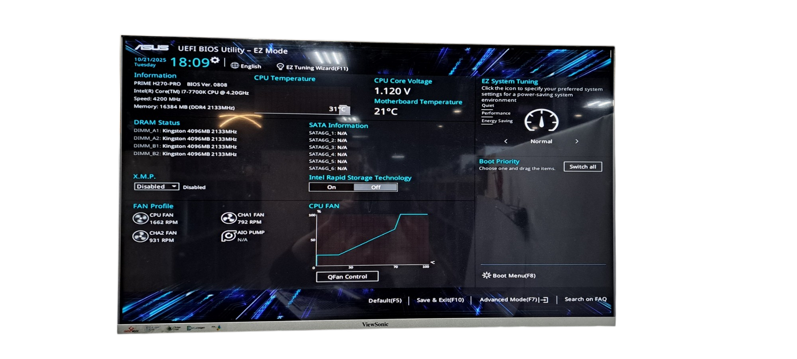 Custom PC i7-7700K|16GB RAM DDR4|256GB m.2|H270-PRO