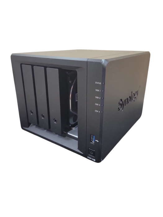 Synology NAS DS918+ 4ベイ ブラック DiskStation DS918+ | Synology ビジネス向け 4ベイオールインワンNAS