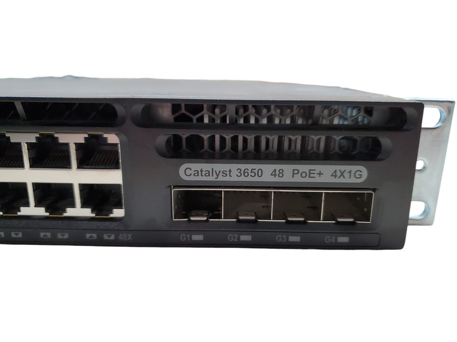 Cisco WS-C3650-48FS-L V04 48 Port 4X1G Gigabit Ethernet PoE Switch 1x PSU Q