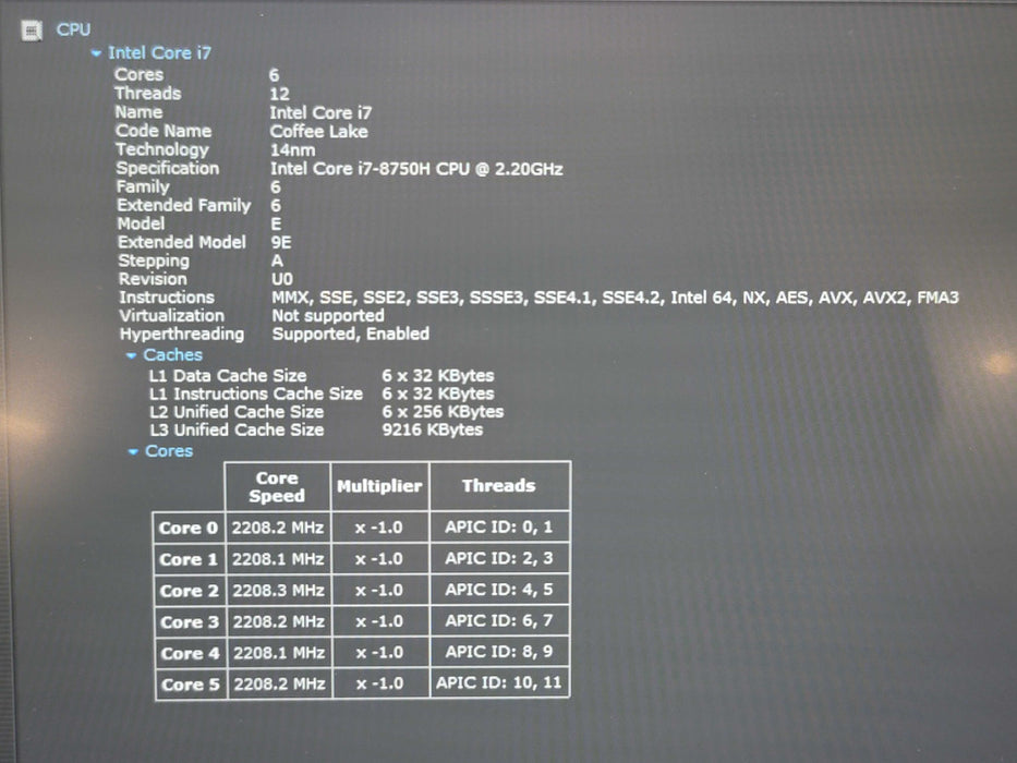 Lenovo ThinkPad P52 i7-8850H 16GB DDR4 Quadro T1000 256GB SSD  β Lap200
