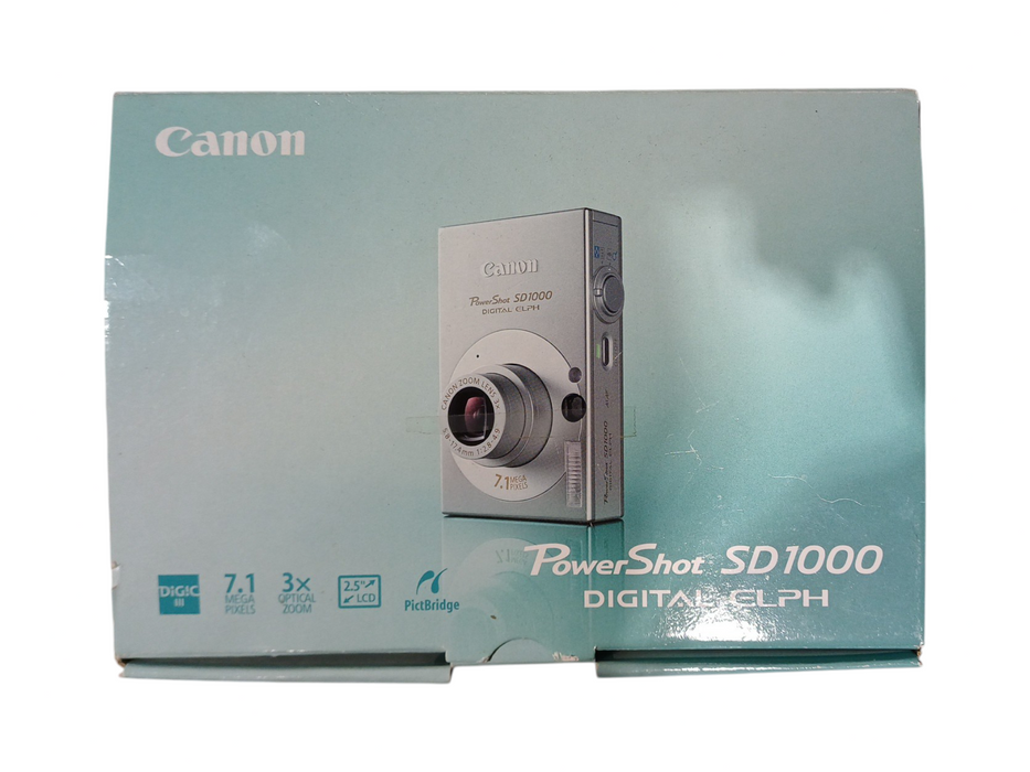Canon PowerShot SD1000 Digital ELPH 7.1MP 3x Zoom Silver Digital Camera