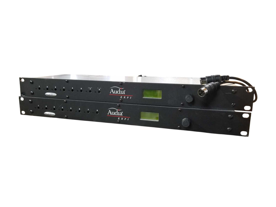 Lot 2x Biamp Audia EXPI 8 Input Expander W/ Rackmount Ears