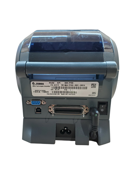Zebra ZP 450 Thermal Label Printer w/ Power Base, ZP450-0501-0001A