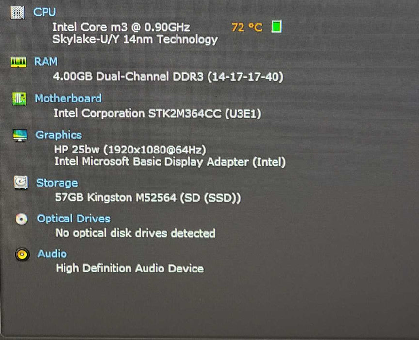 Intel Compute Stick - m3-6Y30, 4GB RAM, 64GB SSD