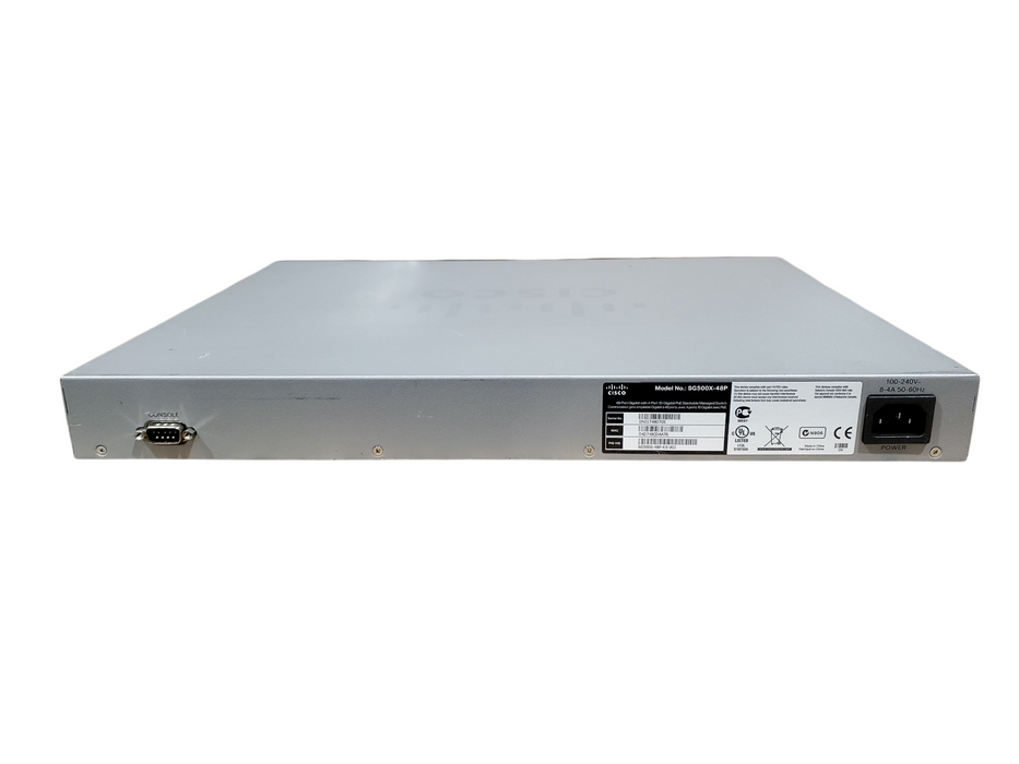 Cisco SG500X-48P-K9 V02 48-Port Gigabit PoE Stackable Managed Switch