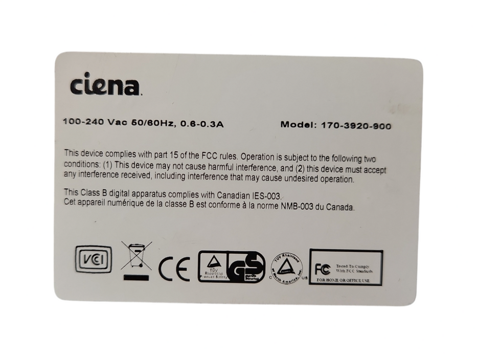 Ciena CN 3920 170-3920-901 service delivery switch, READ