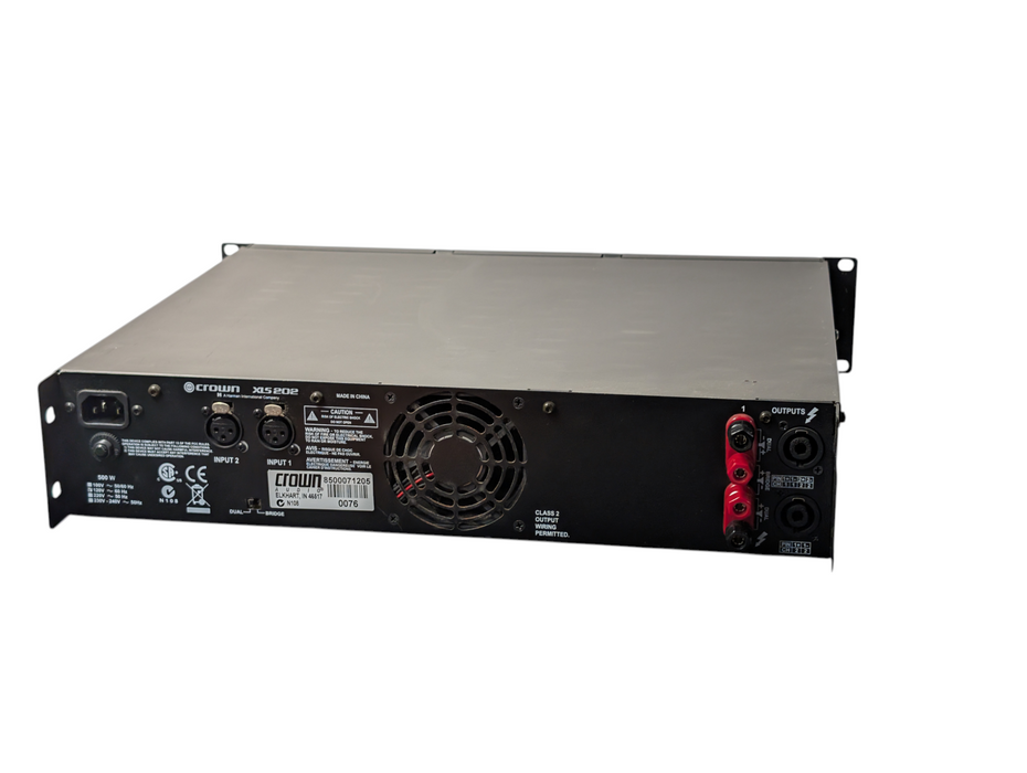 Crown XLS 202 two-channel stereo power amplifier -