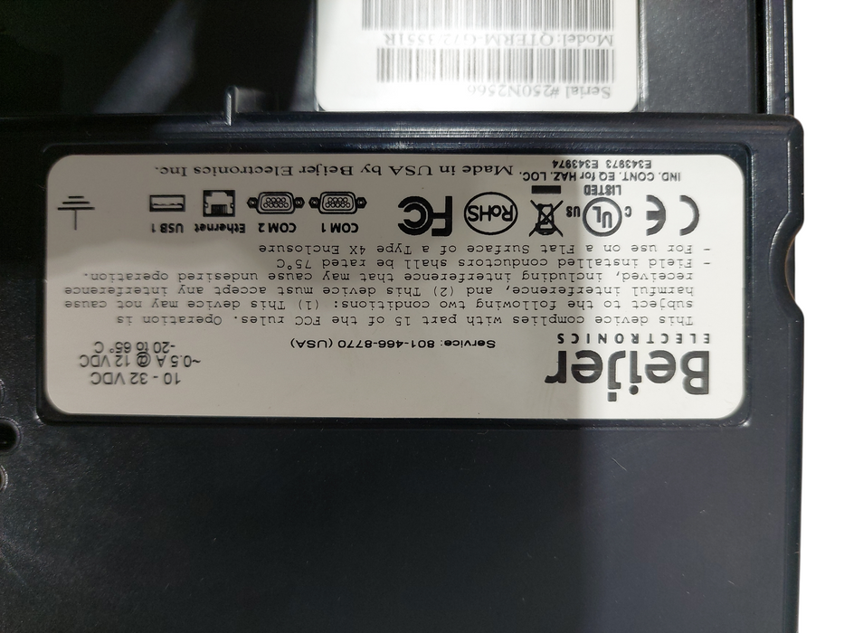 Beijer Electronics Model: QTERM-G72/3551R Graphical Operator Interface Term =