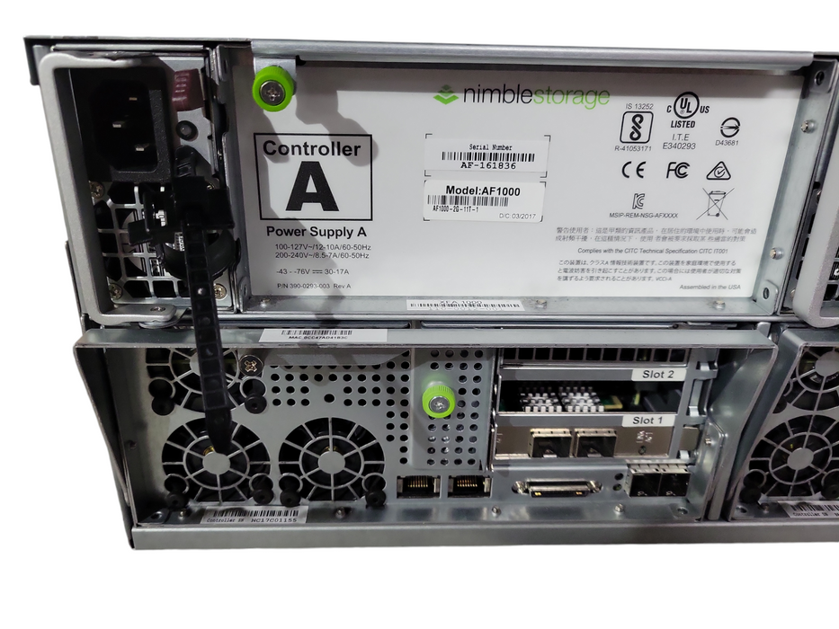 Nimble Storage AF1000-2P-11T-1 48x 2.5" Bays , 2x PSU READ !