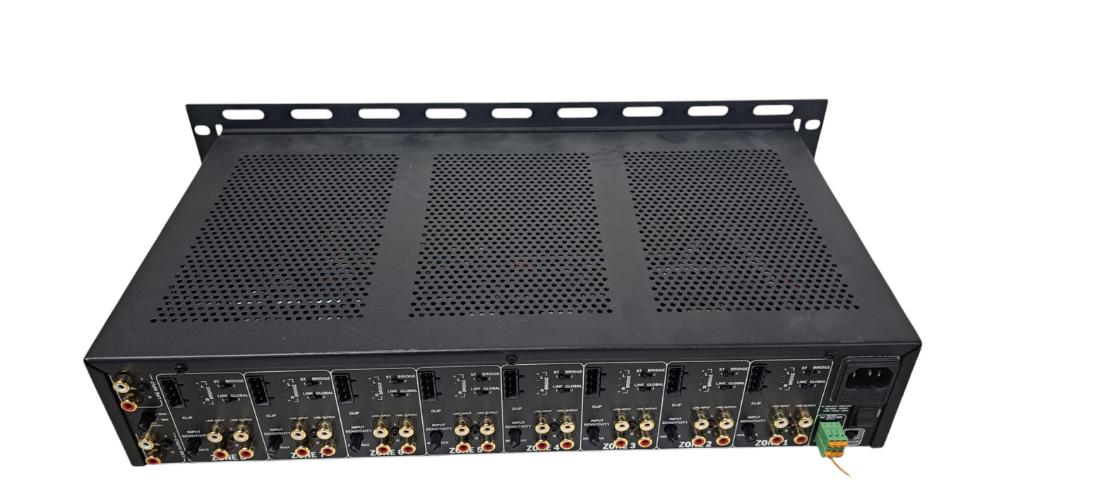 Control4 C4-AMP108 Black 8 Zone 16 Channel Power Amplifier With Rack Mount