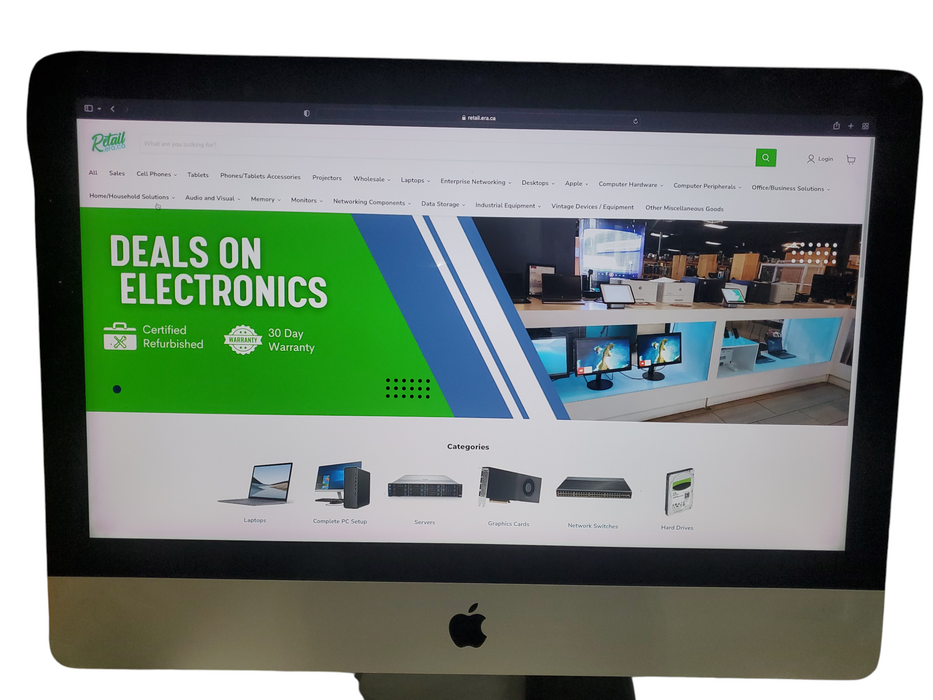 Apple iMac 21.5" 4K A1418 2015, i7-5775R 3.30 GHz 16GB RAM 1TB HDD