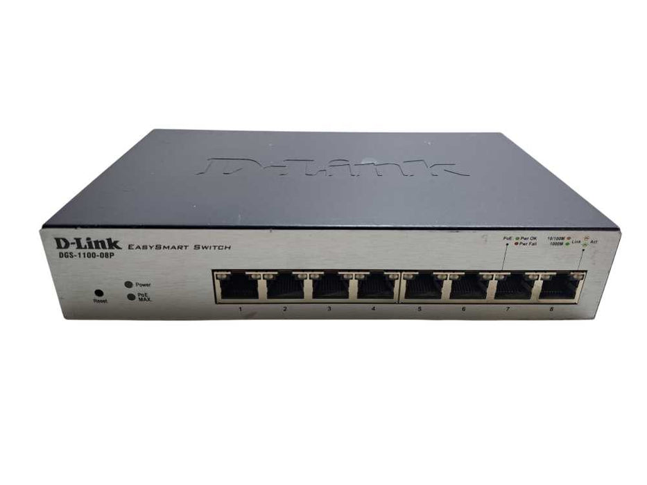 D-Link DGS-1100-08P | 8-Port Gigabit PoE EasySmart Switch