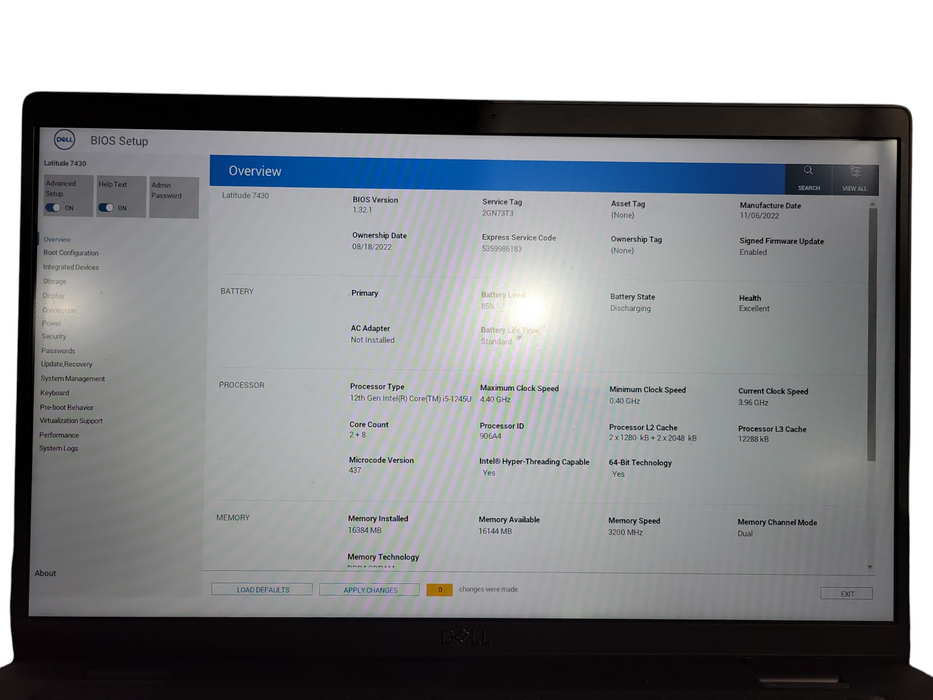 Dell Latitude 7430 i5-1235U 16GB RAM 256GB NVMe ! Lap200