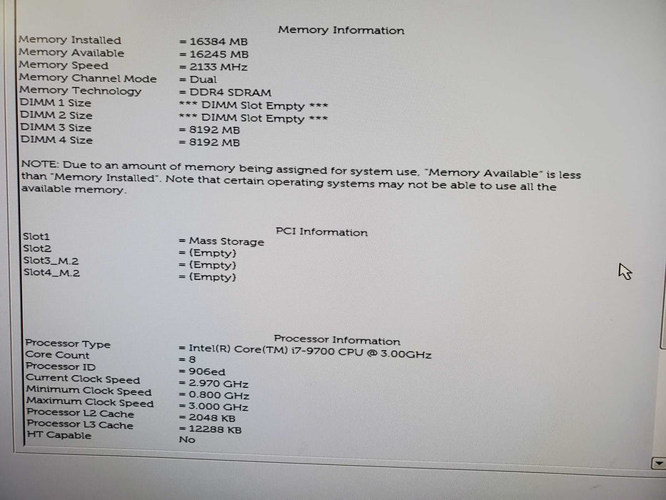 Dell OptiPlex 5070 SFF | i7-9700 @3.00GHz, 16GB DDR4, INTEL SSD P3600 2TB