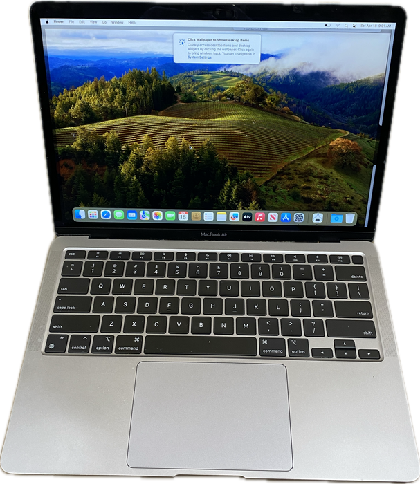 Apple MacBook Air 13" 2020 M1 8GB RAM 256GB SSD No Power Adapter