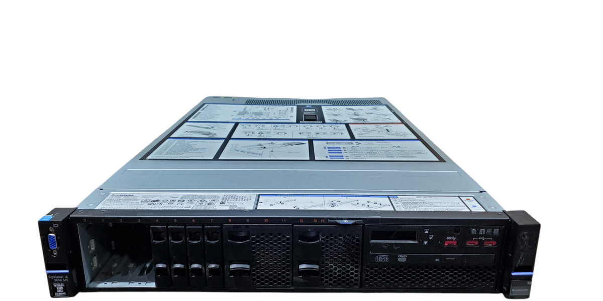 Lenovo System x3650 M5 - 1x Xeon E5-2680 v3 16GB DDR4, M5210 - No